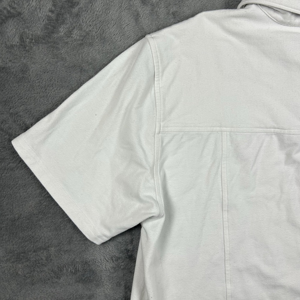 Western Rise Men's M White Short Sleeve Polo Golf Shirt Cotton Blend Stretch - Picture 10 of 14